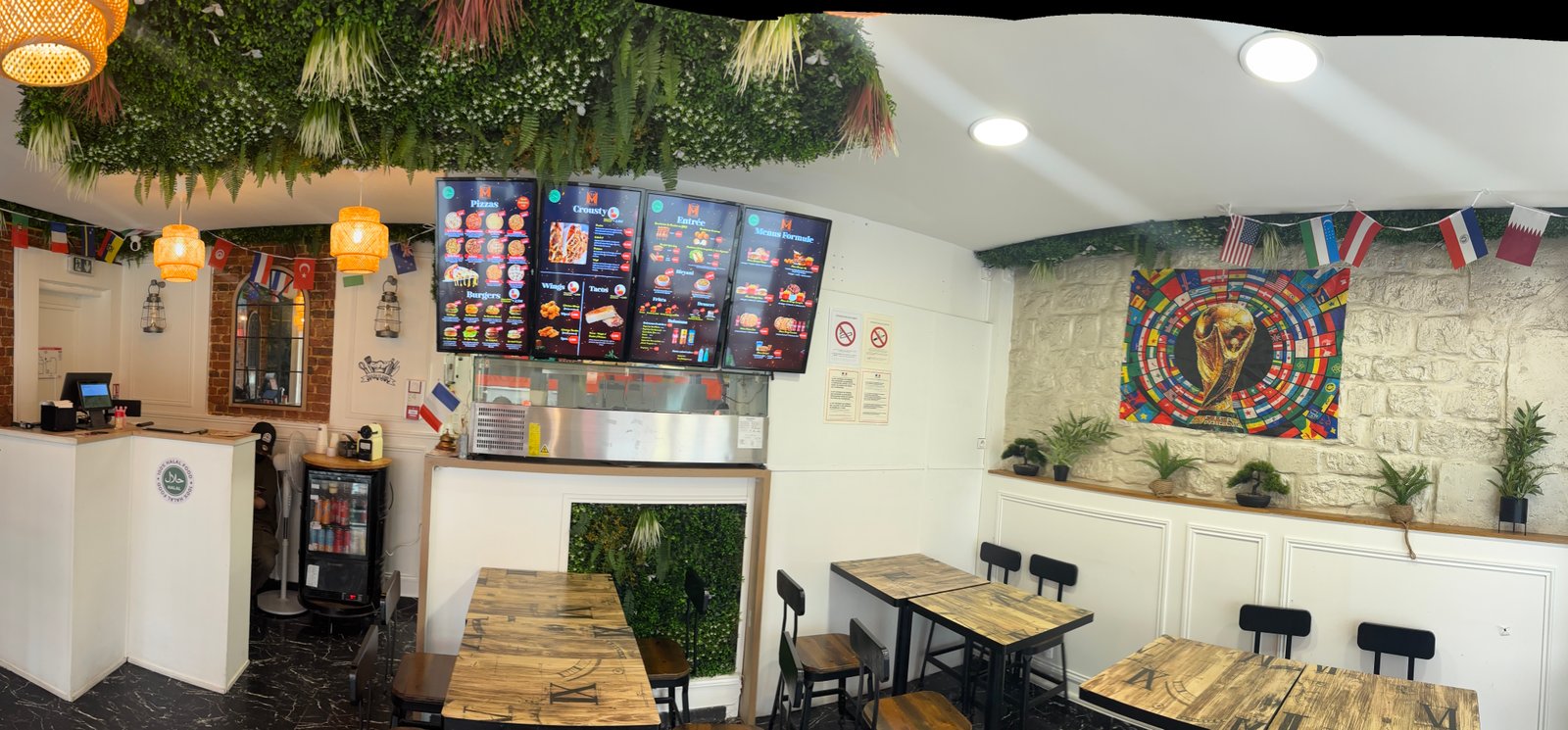 La salle du restaurant Mash Flame